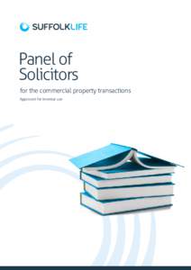 Panel of Solicitors for the commercial property transactions Approved for investor use  Panel of Solicitors