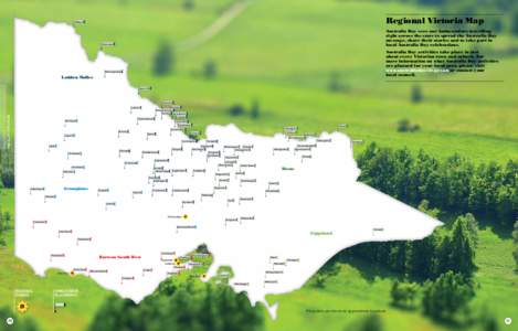 Regional Victoria Map  Mildura Australia Day sees our Ambassadors travelling right across the state to spread the Australia Day