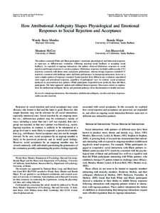 Journal of Personality and Social Psychology 2008, Vol. 94, No. 2, 278 –291 Copyright 2008 by the American Psychological Association/$12.00 DOI: 