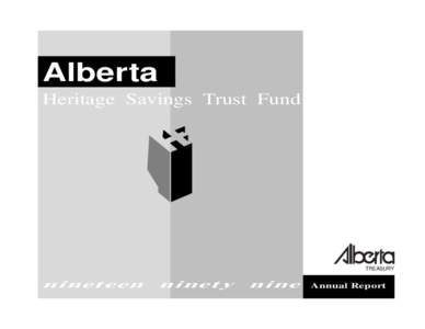 Alberta Heritage Savings Trust Fund - Annual Report for[removed]