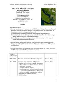 DFO Strait of Georgia Ecosystem Research Initiative