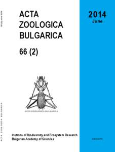 [removed]June[removed]Acta zoologica bulgarica