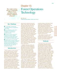 Chapter 15 (TIMBR-1): Forest Operations Technology