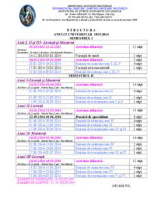 MINISTERUL EDUCAŢIEI NAŢIONALE UNIVERSITATEA CREŞTINĂ ”DIMITRIE CANTEMIR” BUCUREŞTI FACULTATEA DE ŞTIINŢE ECONOMICE CLUJ-NAPOCA Str. Teodor Mihali Nr.56, Cluj-Napoca, Jud.Cluj Tel.+[removed]; fax: +[removed]