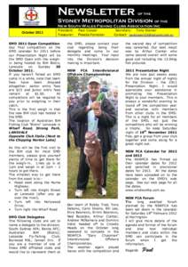 Newsletter  of the Sydney Metropolitan Division of the New South Wales Fishing Clubs Association Inc