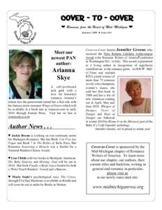 COVER - TO - COVER Æ Romance from the Heart of Mid-Michigan Æ Summ er 2009 È Issue #44 Meet our newest PAN