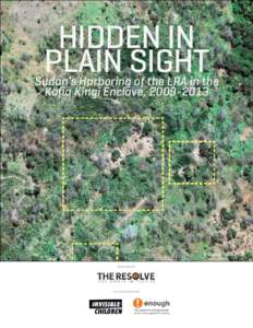 HIDDEN IN PLAIN SIGHT Sudan’s Harboring of the LRA in the Kafia Kingi Enclave, 