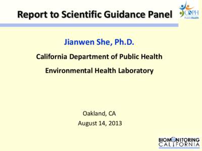 EHL Biomonitoring California Lab Update- August 2013