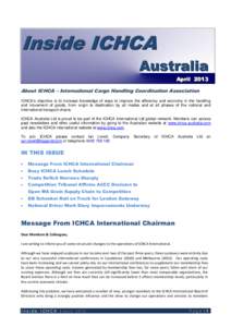 Inside ICHCA Australia A Ap prriill 2 20