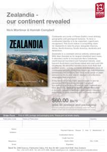 Zealandia our continent revealed Nick Mortimer & Hamish Campbell ZEA LA ND IA  ZEALANDIA