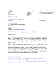 SBLNG submission on regulatory treatment of bge interconnector.wps