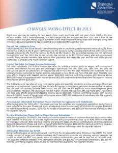 Changes Taking Effect in 2013.indd