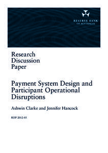 Payment System Design and Participant Operational Disruptions