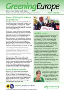GreeningEurope News from Molly Scott Cato, Winterthe first Green MEP for the South West of England and Gibraltar