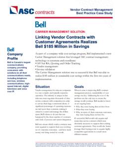 ASC Contracts - Bell Vendor Contract Management Case Study