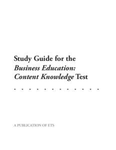 Study Guide for the Chapter Business Head Education: Ch Ital Knowledge Test