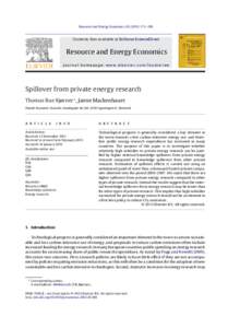 Resource and Energy Economics[removed]–190  Contents lists available at SciVerse ScienceDirect Resource and Energy Economics journal homepage: www.elsevier.com/locate/ree