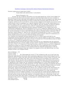 Southern Campaign American Revolution Pension Statements & Rosters Pension Application of John Byrd S35807 Transcribed and annotated by C. Leon Harris State of Kentucky Sct On this 30 th day of March 1819 before me the u