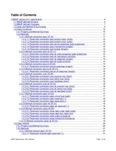 Table of Contents 1.AMQP version 0­9­1 specification.................................................................................................................6 1.1.AMQP­defined Domains....................