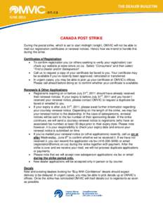 Microsoft Word - Canada Post Strike Bulletin
