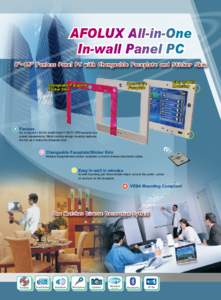 AFOLUX All-in-One In-wall Panel PC 8