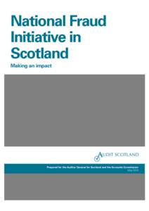 National Fraud Iniative in Scotland - Making an impact