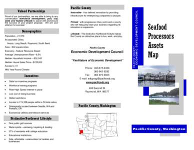 Seafood Processors Assets brochure