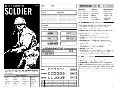 the regiment  soldier alpha 2.1