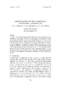 Appl. Sci. Res. 25  N o v e m b e r 1971 CONDENSATION OF ZINC VAPOR IN A