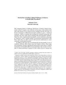 Republics / Persecution of Serbs / Kosovo / Independence of Kosovo / Prizren / Metohija / Serbia / Serbs / 20th-century history of Kosovo / Europe / Balkans / Geography of Kosovo