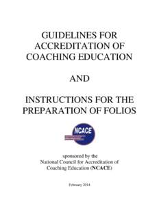 National Accreditation for Coaching