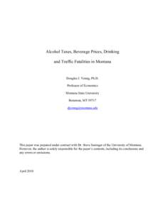 Microsoft Word - Young Alcohol Taxes and Prices FINAL.doc
