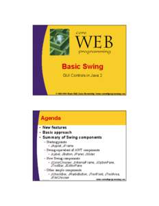 core  Web programming  Basic Swing