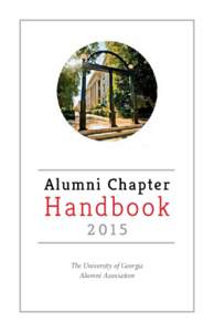 Alumni Chapter  HandbookThe University of Georgia