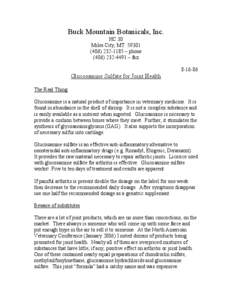 Biology / Glucosamine / Chondroitin sulfate / Methylsulfonylmethane / Glycan / N-Acetylglucosamine / Glycosaminoglycan / Dietary supplements / Chemistry / Nutrition