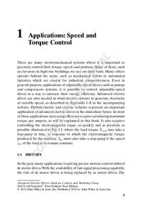 Applications: Speed and Torque Control AL  1