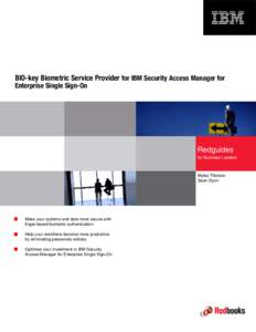 BIO-key Biometric Service Provider for IBM Security Access Manager for Enterprise Single Sign-On