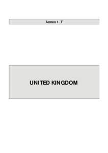 Annex 1. T  UNITED KINGDOM Annex 1. T - UK