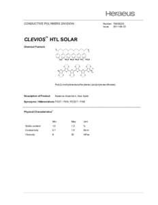 CONDUCTIVE POLYMERS DIVISION  NumberIssue