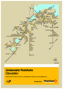 Liniennetz PostAuto Obwalden