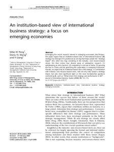 Strategic management / International trade / Competition / Anti-competitive behaviour / Institutional theory / Nonmarket forces / International business strategy / Competitiveness / Competitive advantage / Business / Management / Economics