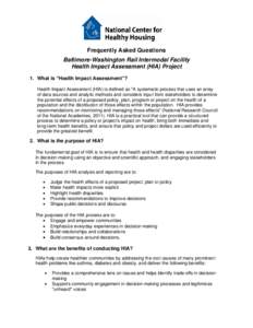 Health promotion / Evaluation / Medicine / Health impact assessment / Human geography / Public health / Environmental impact assessment / National Environmental Policy Act / Health equity / Impact assessment / Health / Health economics