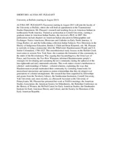 First Nations / Native American history / First Nations in Ontario / Tuscarora people / Wampum / Two Row Wampum Treaty / Great Law of Peace / Mount Pleasant /  Pennsylvania / Native Americans in the United States / History of North America / Iroquois / Americas