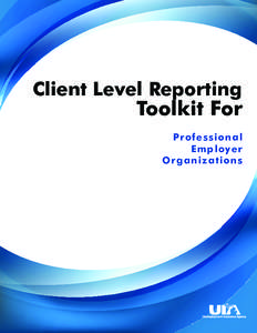 Client Level Reporting  Toolkit For Professional Employer Organizations