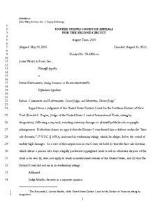 First-sale doctrine / Copyright law of the United States / Omega S.A. v. Costco Wholesale Corp. / Copyright Act / Bobbs-Merrill Co. v. Straus / Playboy / Copyright / Playboy Enterprises Inc. v. Starware Publishing Corp. / Playboy Enterprises /  Inc. v. Frena / Law / Case law / United States copyright law