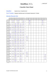 hanshr-2x.pdf  SmartReco - C / L Classifier Data Sheet Classifier: