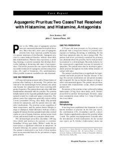 Medicine / Neurochemistry / Urticaria / Hydroxyzine / Scopolamine / H1 antagonist / Aquadynia / Aquagenic urticaria / Chemistry / Muscarinic antagonists / Aquagenic pruritus