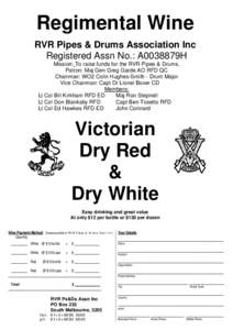 Royal Victoria Regiment / RVR Pipes and Drums Association