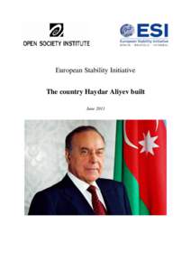 European Stability Initiative The country Haydar Aliyev built June 2011