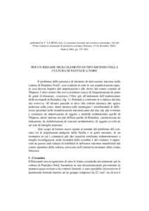 (published in V. LA ROSA (ed.), Le presenze micenee nel territorio siracusano, Atti del Primo simposio siracusano di preistoria siciliana (Siracusa, 15-16 dicembre 2003), Padova 2004, pp[removed])